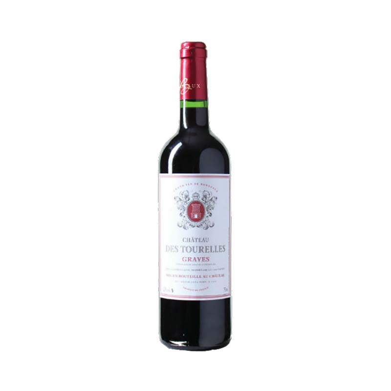 Rode-Wijn-Château-des -Tourelles-Graves-rouge-Bordeaux-Frankrijk