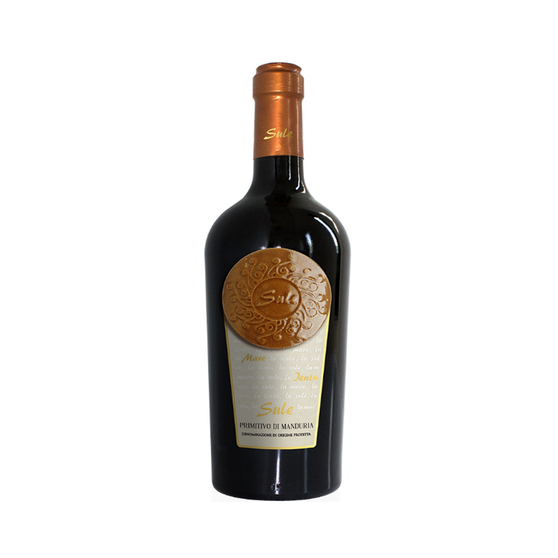 Rode-Wijn-Primitivo-di-Manduria-Sule-Cinquesegni-Puglia-Italië