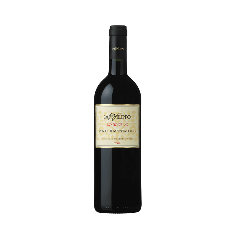 Rode-Wijn-San-Filippo-Scorno-Rosso-Montalcino-Toscane-Italië