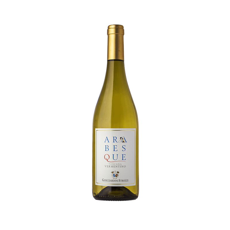 Witte-Wijn-vermentino-Arabesque-Guicciardini-Strozzi-Maremma-Italië