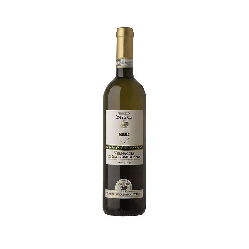 Witte-Wijn-vernaccia-Titolato-Guicciardini-Strozzi-San-Gimignano-Italië