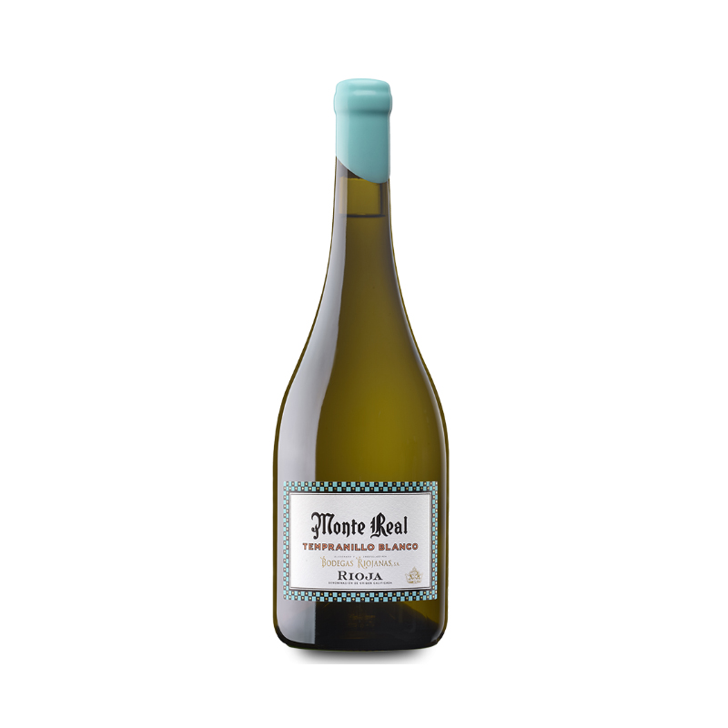 Witte-Wijn-Bodegas-Riojanas-Monte-Real-Tempranillo-Blanco-Rioja-Spanje