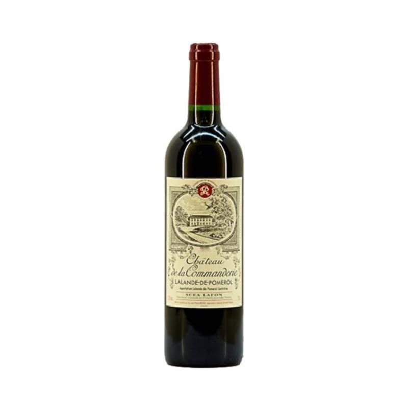 Rode-wijn-Chateau-de-la-Commanderie-Lalande-de-Pomerol-Bordeaux-Frankrijk