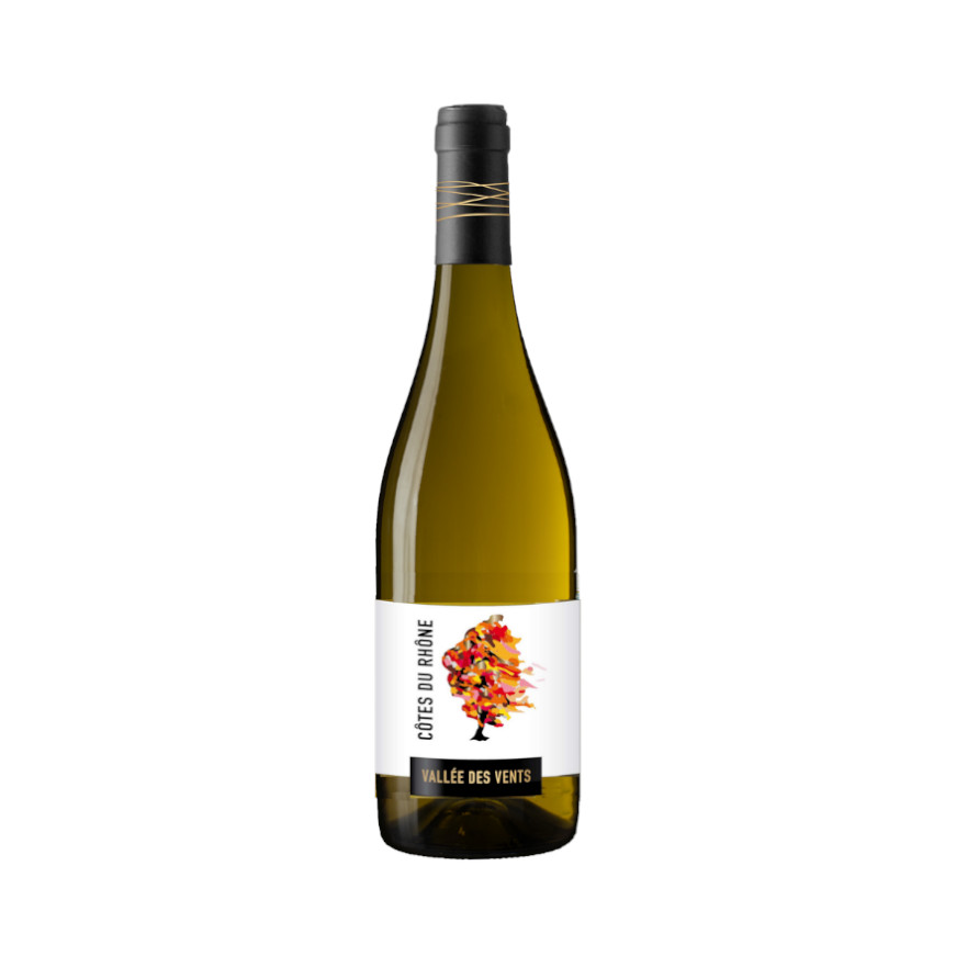 Witte-Wijn-Caves-des-Papes-Ogier-Vallée-des-Vents-AOP-Côtes-du-Rhone-Blanc-Frankrijk